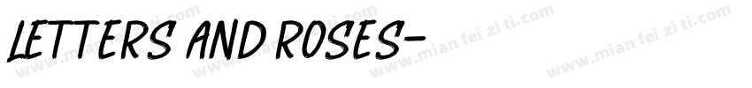Letters and Roses字体转换